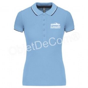 Polo Contrasté Femme